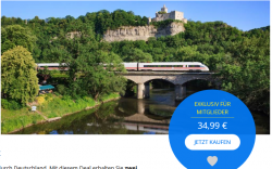 Deutsche Bahn: 2 Fahrten quer durch Deutschland für 34,99€ @Travelzoo