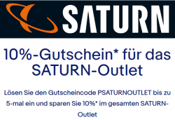 eBay – 10% Rabatt auf alles durch Gutscheincode im Saturn-Outlet