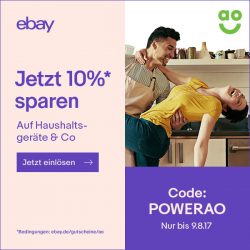 eBay: 10% Rabatt im AO-eBay Shop bei PayPal Zahlung
