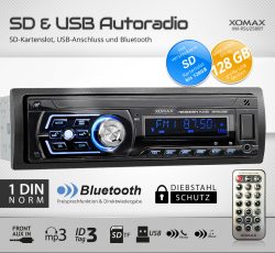 Ebay: XOMAX XM-RSU258BT Bluetooth Autoradio mit Freisprechfunktion für nur 24,99 Euro statt 32,80 Euro bei Idealo