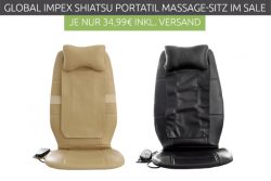 Outlet46: Global Impex Shiatsu Portatil Massage-Sitzauflagen für nur 34,99 Euro statt 72,99 Euro bei Idealo