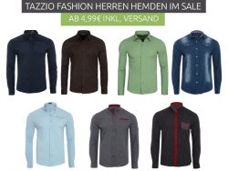 Outlet46: Tazzio Fashion Hemden Sale mit Artikeln ab 4,99 Euro z.B. Purple Herren Langarm-Hemd 10K-9000-7 für nur 4,99 Euro statt 22,99 Euro bei Idealo