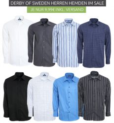 Outlet46: Viele DERBY OF SWEDEN Herren Hemden für nur je 9,99€ (+4,99 VSK) statt 37,99€ bei Idealo