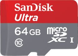Sandisk Micro SDXC Ultra Class 10 Speicherkarte 64GB für 15,03 € (22,99 € Idealo) @Real