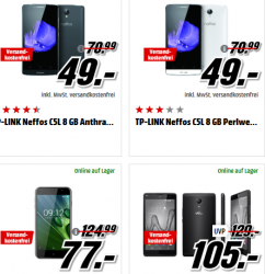 Smartphone Sale @Media-Markt z.B. ACER Liquid Z6 5 Zoll Android 6.0 Smartphone für 77 € (104,98 € Idealo)