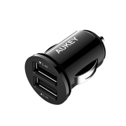 Amazon: AUKEY Dual USB Kfz Ladegerät mit AiPower Technologie mit Gutschein für nur 2,99 Euro statt 7,99 Euro