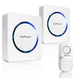 Amazon – KooPower Funk Türklingel mit 2 Plug-in Empfänger durch Gutscheincode für 19,99€ statt 26,99€