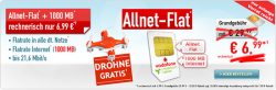 D2- Vodafone Allnet-Flat + 1GB Datenflatt  + Cheerson CX-10 mini-Drohne gratis für 6,99€ mtl. @Handybude