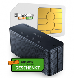 Klarmobil Smartphone Flat (1GB Internet + 100 Frei-Minuten in alle dt. Netze) inkl. Samsung Level Box Mini (45 € Idealo) für 4,95 € mtl. @Handyflash