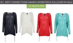 Outlet46: B.C. Best Connections Damen grobstrick-Pullover für je 9,99€ + 4,95€ Versandkosten [Idealo 27,99€]