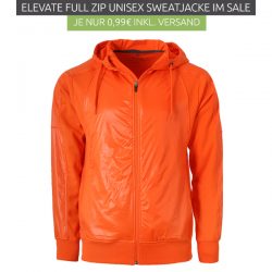 Outlet46: Elevate Fraser Full Zip Sweater Sweat-Jacke Orange für nur 0,99 Euro statt 34,99 Euro bei Idealo