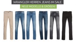 Outlet46: Wrangler Jeans Sale (ab 27,99 Euro bis 39,99 Euro) z.B. Wrangler Stretch-Jeans Herren Texas für nur 34,99 Euro statt 47,99 Euro bei Idealo