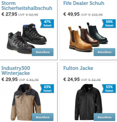 Dickies Arbeitsbekleidung im Flash-Sale @iBOOD z.B. Industry300 Winterjacke für 35,90 € (53,05 € Idealo) oder Storm Sicherheitsschuhe für 33,90 € (47,80 € Idealo)