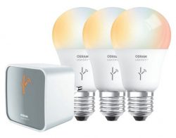 Osram Lightify Starter Set mit WLAN-Gateway + 3 dimmbaren Birnen für 38,99 € inkl. Versand [idealo 94,69€] @Amazon