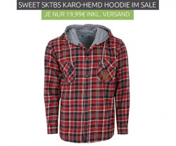 Outlet46: Sweet SKTBS Outback Herren Karo-Hemd mit Kapuze für nur 19,99 Euro statt 37,99 Euro bei Idealo