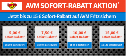 Bis zu 15 € Rabatt auf alle AVM FRITZ-Produkte mit Gutscheincode @Voelkner