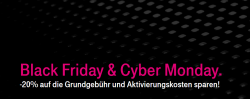 20% Rabatt auf Grundgebühr und Aktivierungskosten zum Black Friday & Cyber Monday @Telekom Österreich