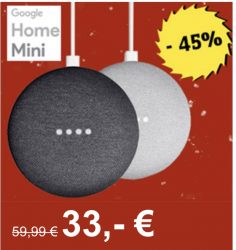@conrad: google home mini nur 33€ (idealo: ab 39€)