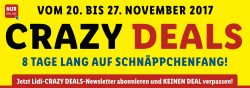 Crazy Deals – 8 Tage lang auf Schnäppchenjagd + jeden Mittwoch versandkostenfrei bestellen von 12 – 14 Uhr @Lidl.de