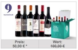 DailyDeal.de: neunweine.at Weine-Onlineshop: 100 Euro Gutschein für 50 Euro