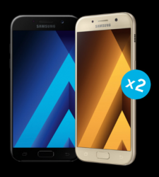 Samsung – 2 x Samsung Galaxy A5 für zusammen 389€ (576€ PVG) oder 2 x Samsung Galaxy A3 für 299€ (436€ PVG)