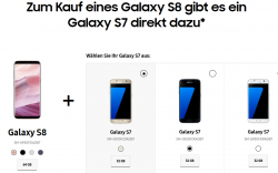 Samsung Galaxy S8 64GB für 799 € kaufen und Samsung Galaxy S7 32GB gratis dazu bekommen (993,49 € Idealo) @Samsung (BF)