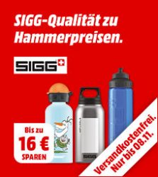 SIGG Trink- und Isolierflaschen im Sale @Media-Markt z.B. SIGG 8582.7 Hot & Cold Accent Isolierflasche für 13 € (25,49 € Idealo)