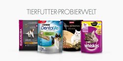 Tierfutter Probierboxen für Hund oder Katze kostenlos (nur für Prime Mitglieder) @Amazon