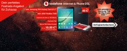 Vodafone Internet (bis zu 100 Mbit/s) für 19,99€ mtl.+ Festnetzflat + Samsung Tab T813 + Fritzbox 7430 einmalig 49€ @TopHandy
