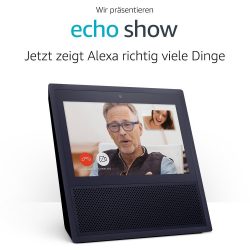 Amazon – 2x Echo Show durch Gutscheincode für 189,98€ (289,98€ PVG)