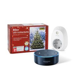 Amazon – Amazon Echo Dot (2. Generation), Schwarz + TP-Link Smart Steckdose + 80er LED Lichterkette für 54,99€ (83,70€ PVG)