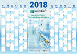 Fraunhofer Mikroeletronik Wandkalender 2018 kostenlos bestellen