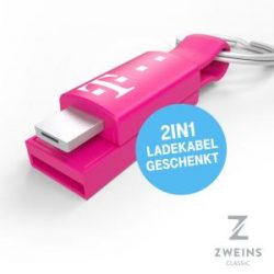 Gratis Ladekabel (MicroUSB / Lightning) für alle Telekom Kunden