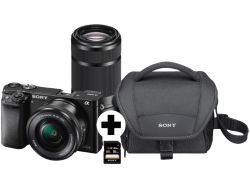 Mediamarkt: SONY Alpha 6000 Kit 16-50 mm + 55-210 mm Systemkamera für 666 Euro statt 774,95 Euro bei Idealo