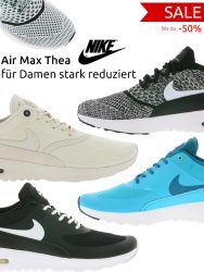 Outlet46: NIKE Air Max Sneaker bis zu 50% reduziert z.B. NIKE W Air Max Thea Ultra Flyknit Damen Sneaker für nur 59,99 Euro statt 89,95 Euro bei Idealo (anderer Händler)