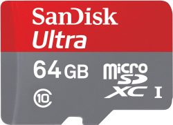 Saturn – SANDISK Ultra Micro-SDXC Speicherkarte 64 GB 80 MB/s Class 10 für 18,99€ (25,20€ PVG)