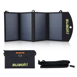 Suaoki 25W Solar Panel Ladegerät mit 2 Ports für 25,99€ inkl. Versand statt 47,99€ dank Gutscheincode @Amazon