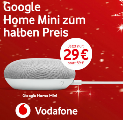 Vodafone – Google Home Mini für 29€ (32,95€ PVG)