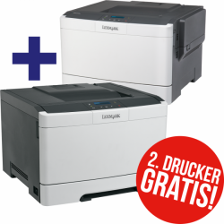 LEXMARK CS317dn Farblaser-Drucker + 2. Drucker mit Gutscheincode GRATIS dazu für 99 € (194,79 € Idealo) @Office-Partner