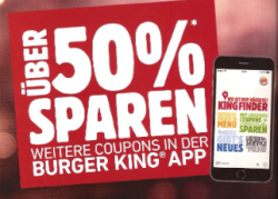Nordsee und Burger King haben neue Sparcoupons zum ausdrucken oder in der App