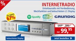 @pollin: GRUNDIG WKR 9000 Web DAB+ Radio nur 99,95€ (zzg.Vers) statt idalo ab 165€ !