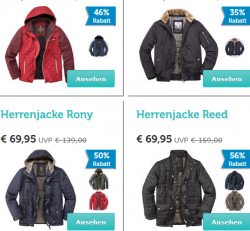 Redpoint Jacken mit bis zu 56% Rabatt im Flash-Sale @iBOOD z.B. Redpoint Herrenjacke Kean für 75,90 € (129,95 € Idealo)