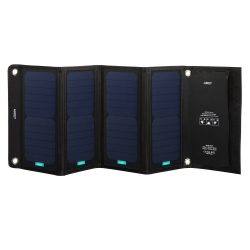 Amazon: Aukey PB-P5 Solar Ladegerät mit 2 USB Ports, 5V 2.4A, 28W mit Gutschein für nur 22,99 Euro statt 49,99 Euro