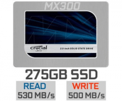 Crucial MX300 275GB SSD Festplatte für 69,90€ inkl. Versand statt 89,90€ [idealo 80,23€] @Notebooksbilliger