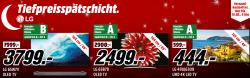 LG TV Tiefpreisspätschicht @Media-Markt z.B. LG OLED65W7V 65 Zoll OLED TV für 3.799 € (4.568 € Idealo)
