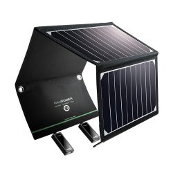 RAVPower 16 Watt Outdoor Solarladegerät mit zwei iSmart-USB-Ports für 34,99€ statt 45,99€ dank Gutscheincode @Amazon