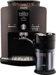 Saturn: Krups EA 829P Latt´Espress Kaffeevollautomat, 1,7 Liter Wassertank, 15 bar, Edelstahl-Kegelmahlwerk für nur 299 Euro statt 479 Euro bei Ideao