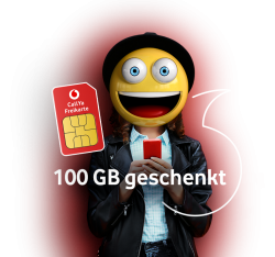 Vodafone: Kostenlose Prepaid-Freikarte mit 100 GB Datenvolumen in der Giga Boost Aktion jetzt auch für Festnetz-, GigaCube- und TV-Kunden