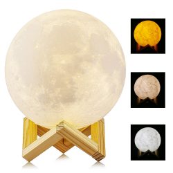 Amazon: 3D Mondlampe 5 , 15 cm Durchmesser 3 Farben wählbar für 19 Euro inkl. Versand [ Idealo 27,99 Euro ]