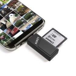 Amazon: AUKEY USB C Kartenleser mit 2 Steckplätzen (auch für Smartphones) mit Gutschein für nur 2,99 Euro statt 7,99 Euro